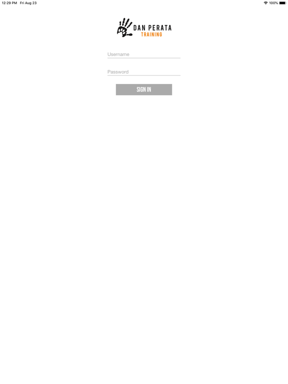 Dan Perata Training iPad screenshot 1 - Business app