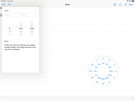 My Chord Book iPad screenshot 4 - Music app