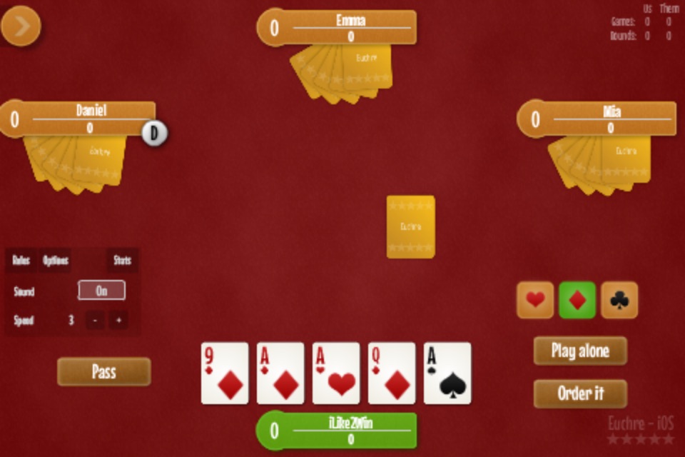 Euchre Card Game screenshot 2