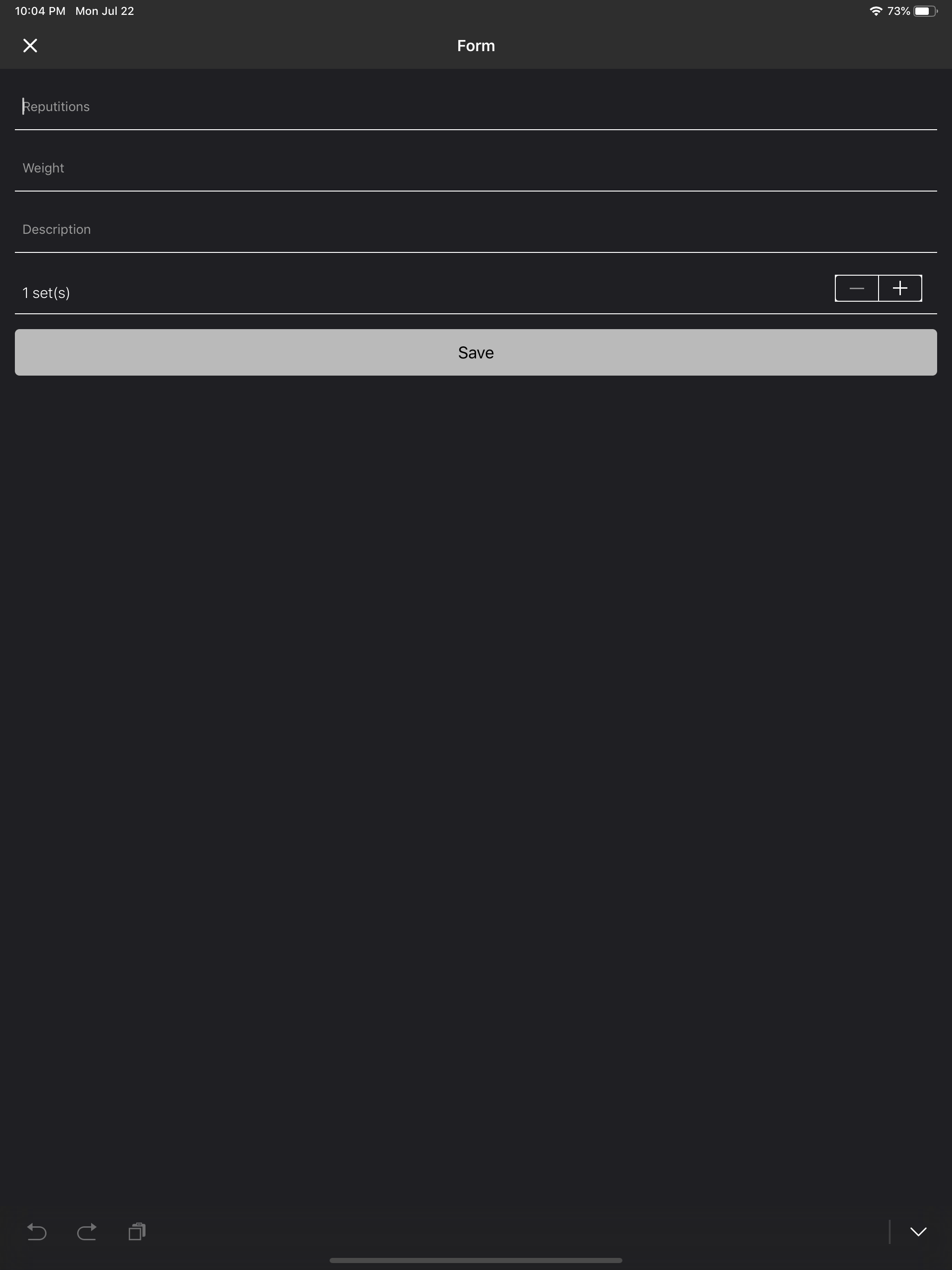 TheFitnessApp - Gym Log