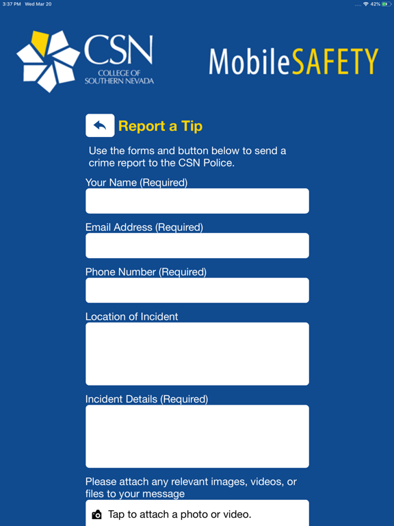 Mobile Safety - CSN iPad screenshot
