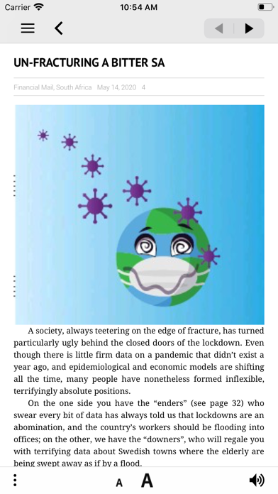Financial Mail Magazine Screenshot