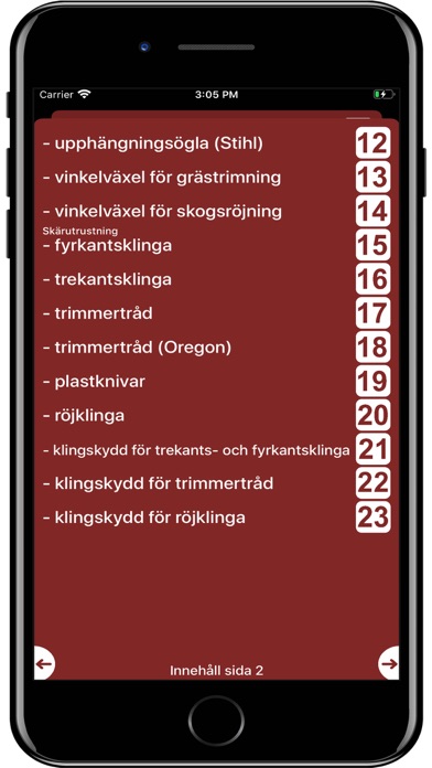 Screenshot #3 pour Röjsåg RA2 Röjsågens delar