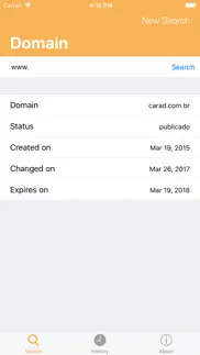br domain lookup iphone screenshot 1