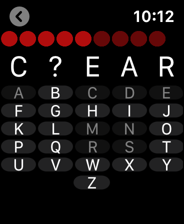 Hangman Wear - Watch Game screenshot 6