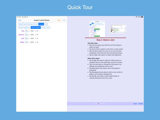 Address Label Creator iPad screenshot