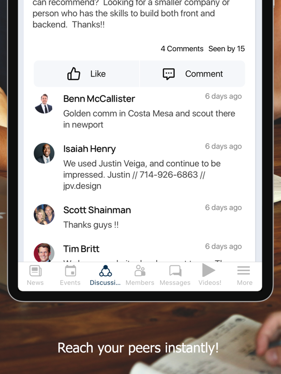 YPO Cal Coast iPad screenshot 7 - Business app