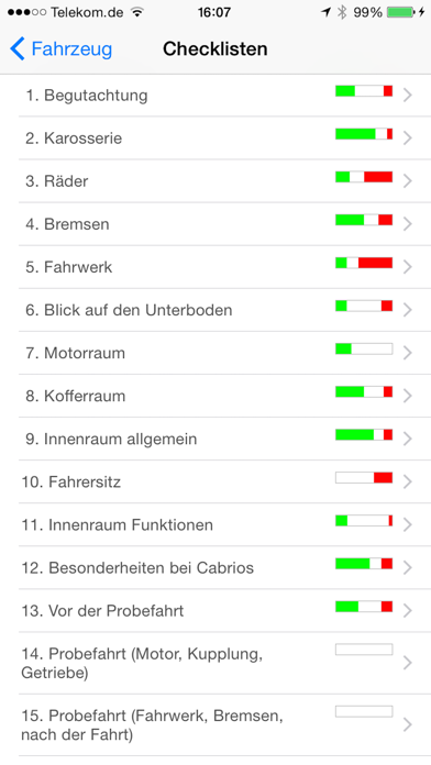 Screenshot #1 pour Checkliste Gebrauchtwagen