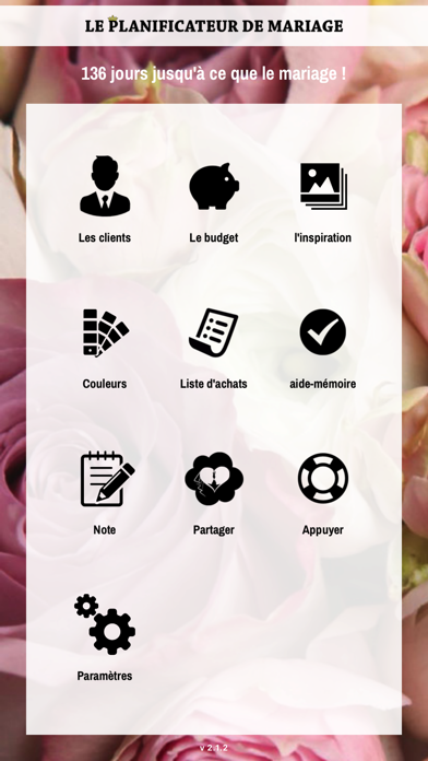 Screenshot #1 pour Le Planificateur de mariage