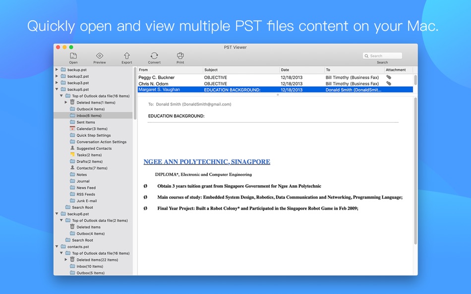 PST Viewer - 4.1.0 - (macOS)
