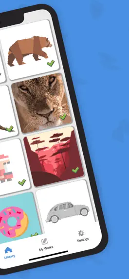 Game screenshot Pixel Color - Color by numbers apk