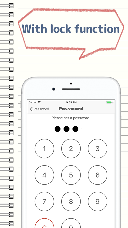 #3. MemoMemo -Simple Notepad- (iOS) 由: EasterEggs