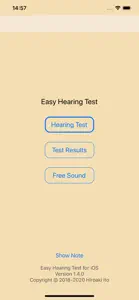 Easy Hearing Test screenshot #1 for iPhone