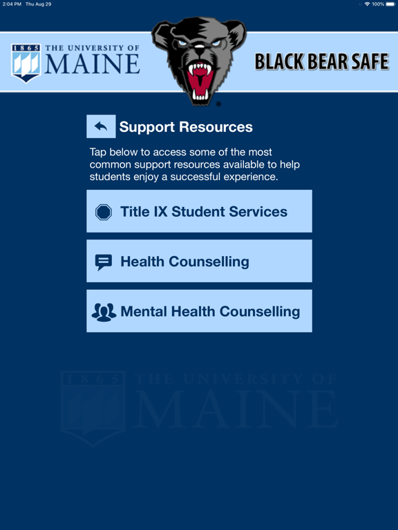 Black Bear Safe iPad screenshot 7 - Education app