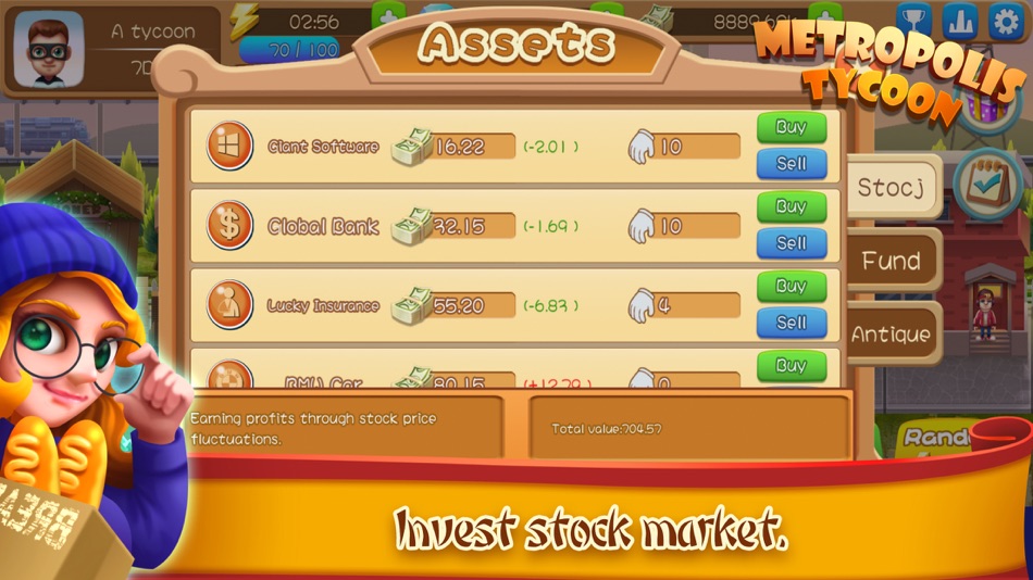 #1. Metropolis tycoon (iOS) Podle: 秋江 赵