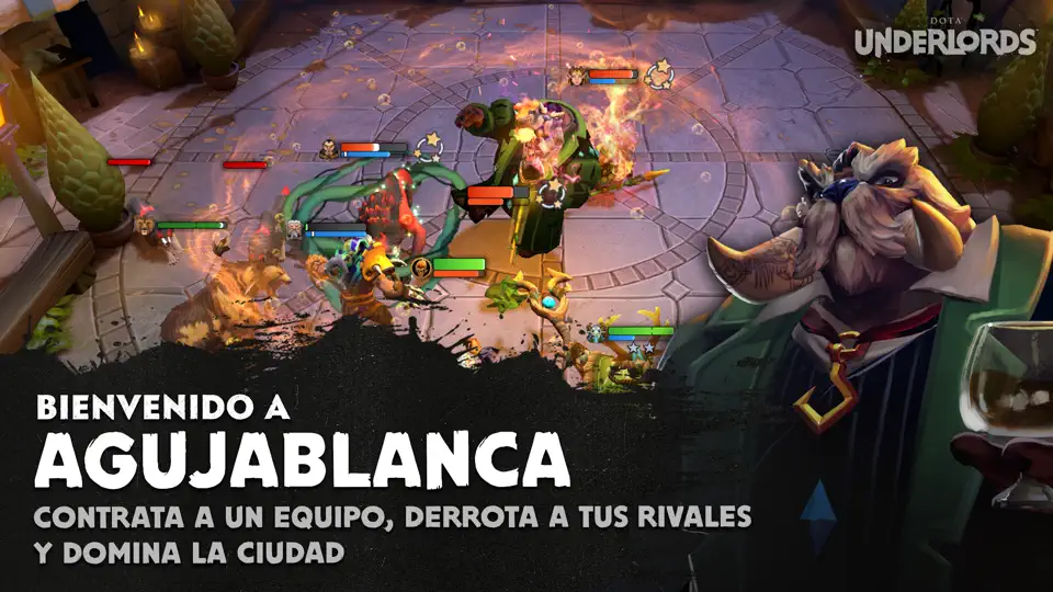 Captura de pantalla de Dota Underlords en iPhone 5