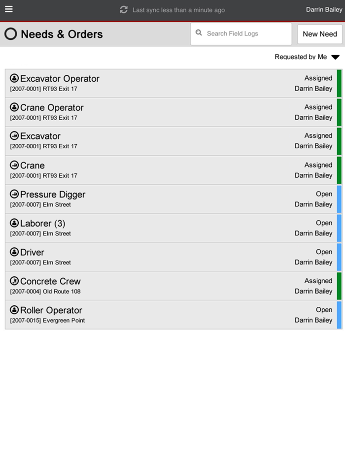 B2W Mobile Construction App