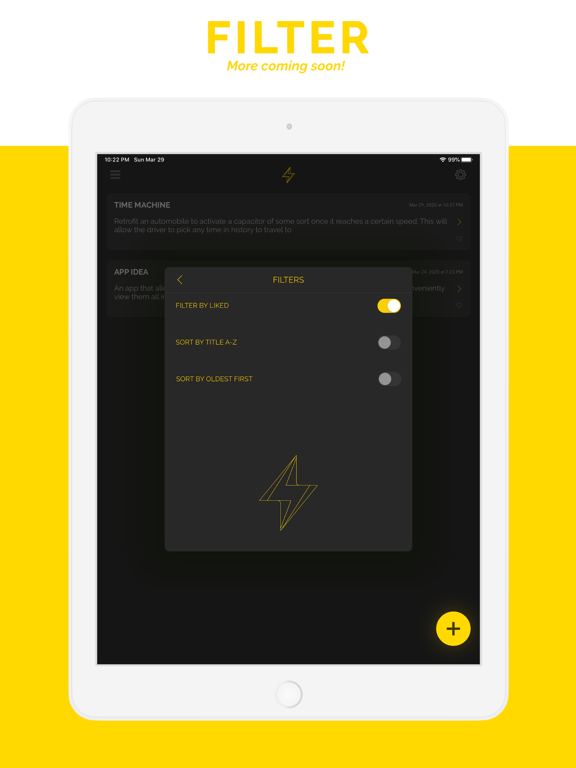 Spark - Idea Journal iPad screenshot 7 - Productivity app