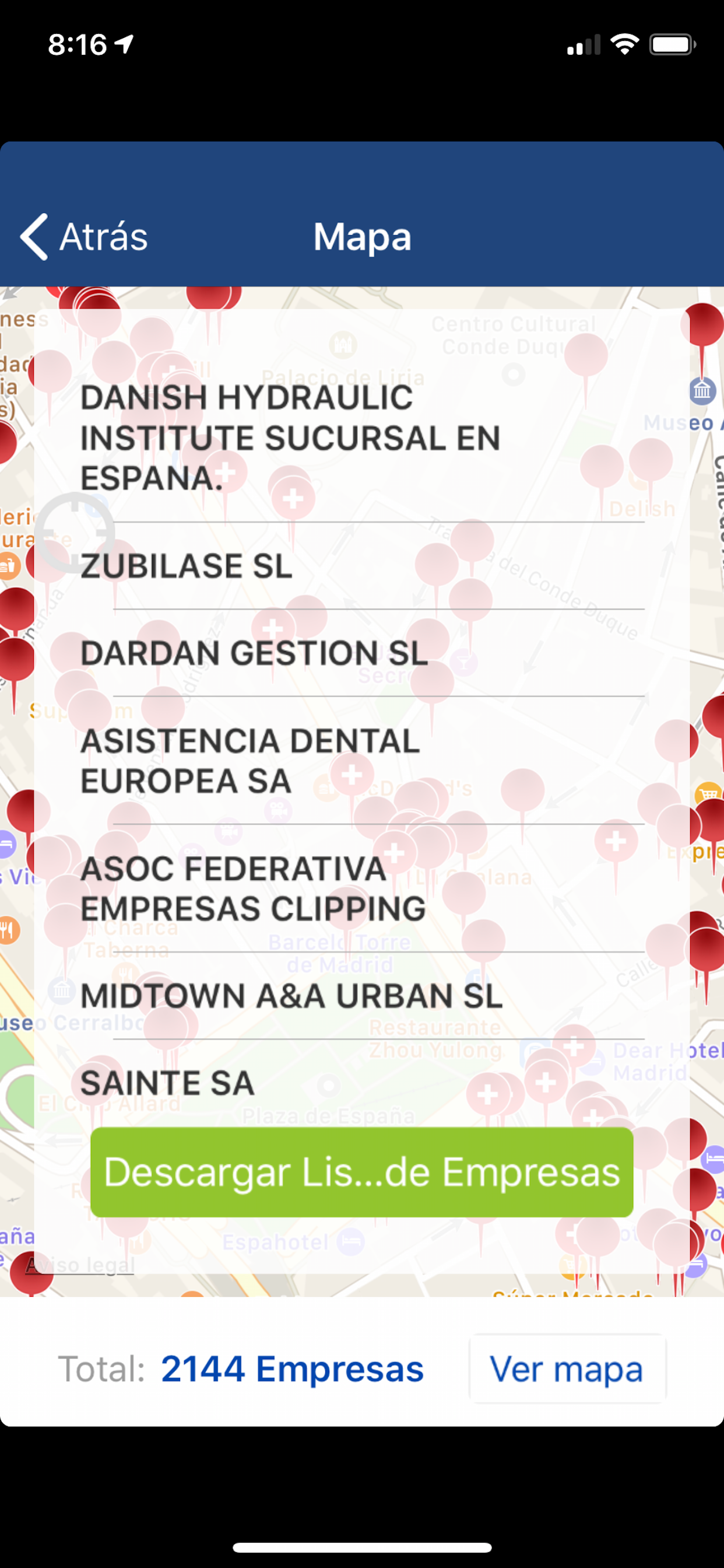 Buscador de Empresas eInforma