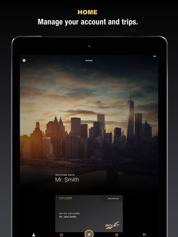 Skyjet Explorer iPad screenshot 1 - Travel app