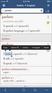 ultralingua italian-english iphone screenshot 1