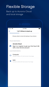 Acronis Mobile screenshot