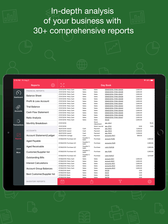 Book Keeper Accounting iPad screenshot 5 - Business app