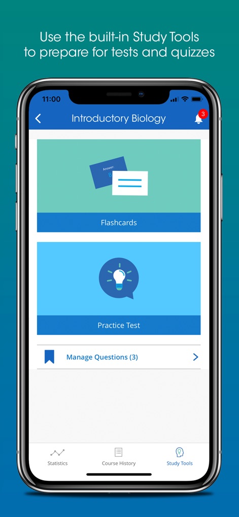 iClicker Student - The app integrates powerful study features including digital flashcards and customizable practice tests to facilitate comprehensive exam preparation.