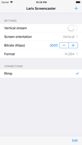 Larix Screencaster: Livestream screenshot