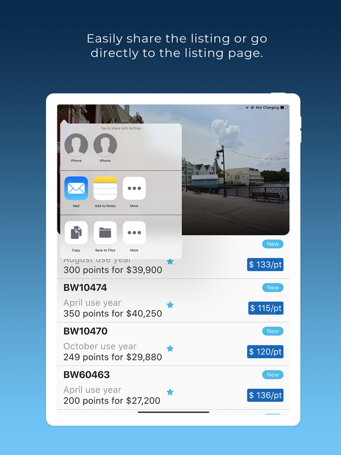 DVC Resale Market Search App