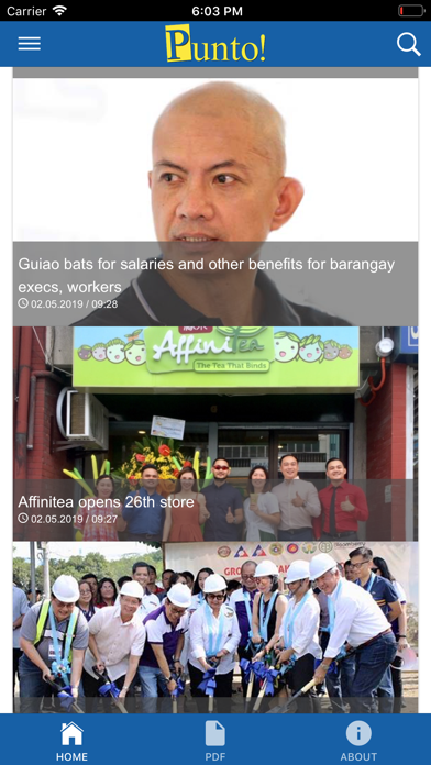 Screenshot 1 of Punto Mobile App