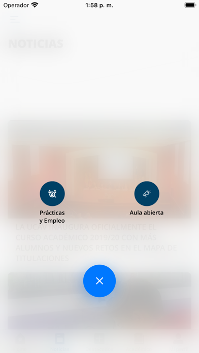 Universidad Católica de Ávila Screenshot
