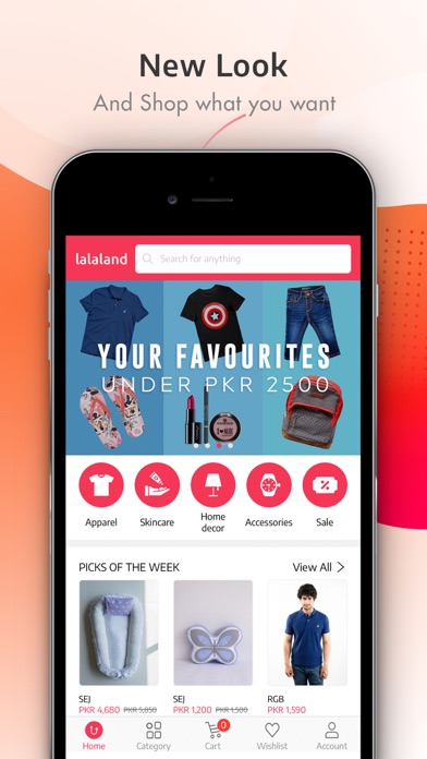 Lalaland Online Shopping App Screenshot