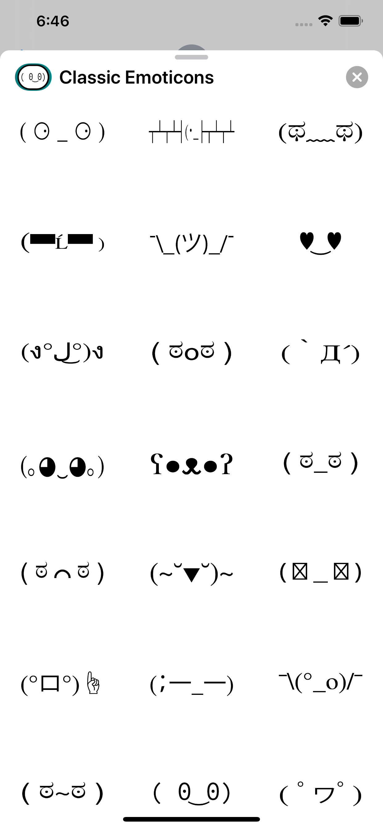 Classic Emoticons