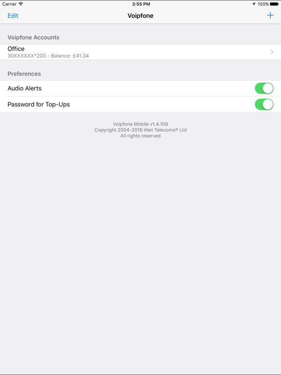 Screenshot #4 pour Voipfone Mobile