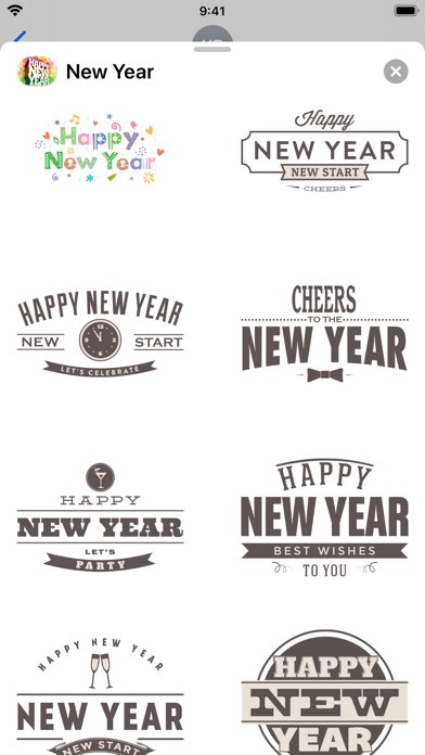 Happy New Year: Stickersのおすすめ画像3