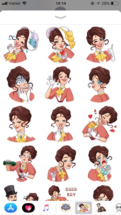 Lady Style Funny Stickers