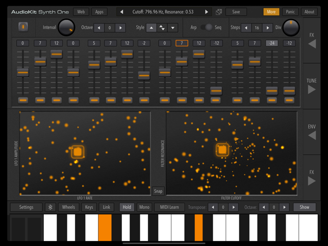 ‎AudioKit Synth One Synthesizer Screenshot