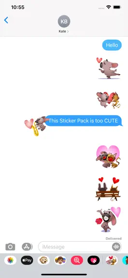 Game screenshot Animated Love Messenger Pack hack