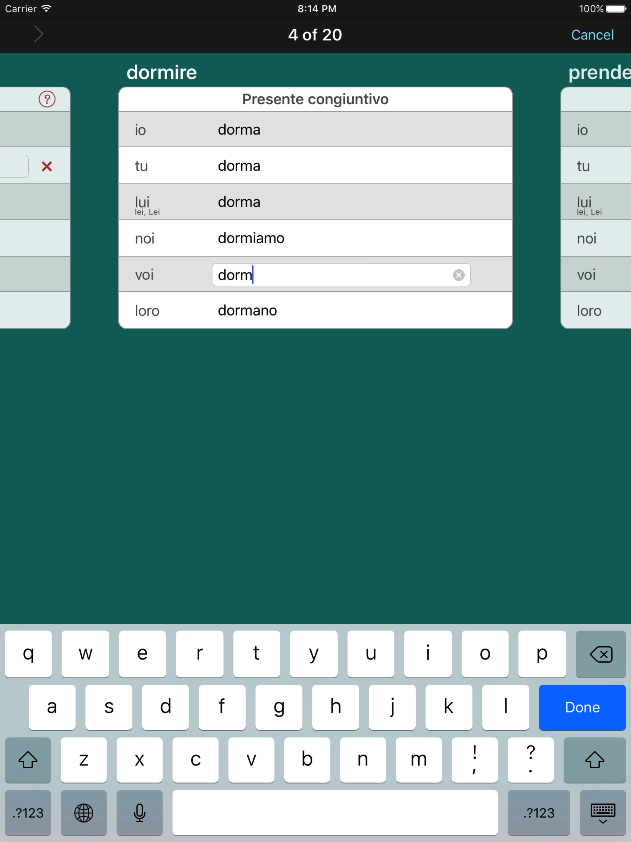 Italian Verbs & Conjugation L screenshot 12