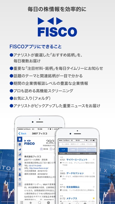 株～企業情報・おすすめ銘柄「FISCO（フィスコ）」 Screenshot