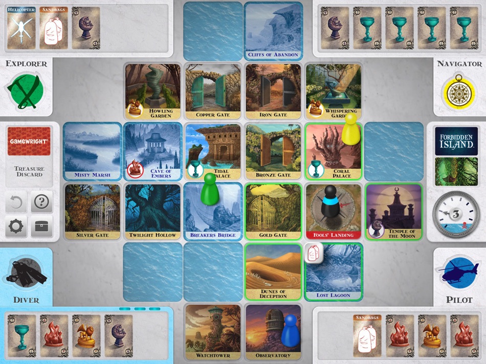#3. Forbidden Island (iOS) 由: Button Mash Games Inc.