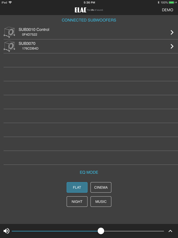 Screenshot #4 pour ELAC SUB Control 2.0
