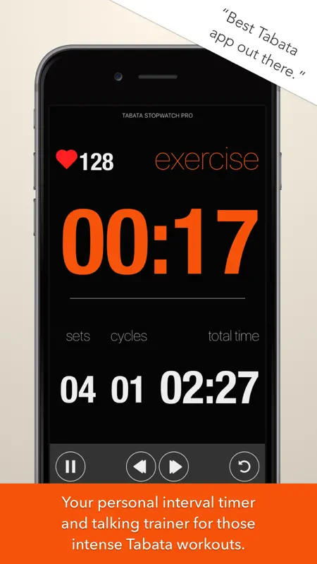 Tabata Stopwatch Pro (Paid) screenshot 1 of 5