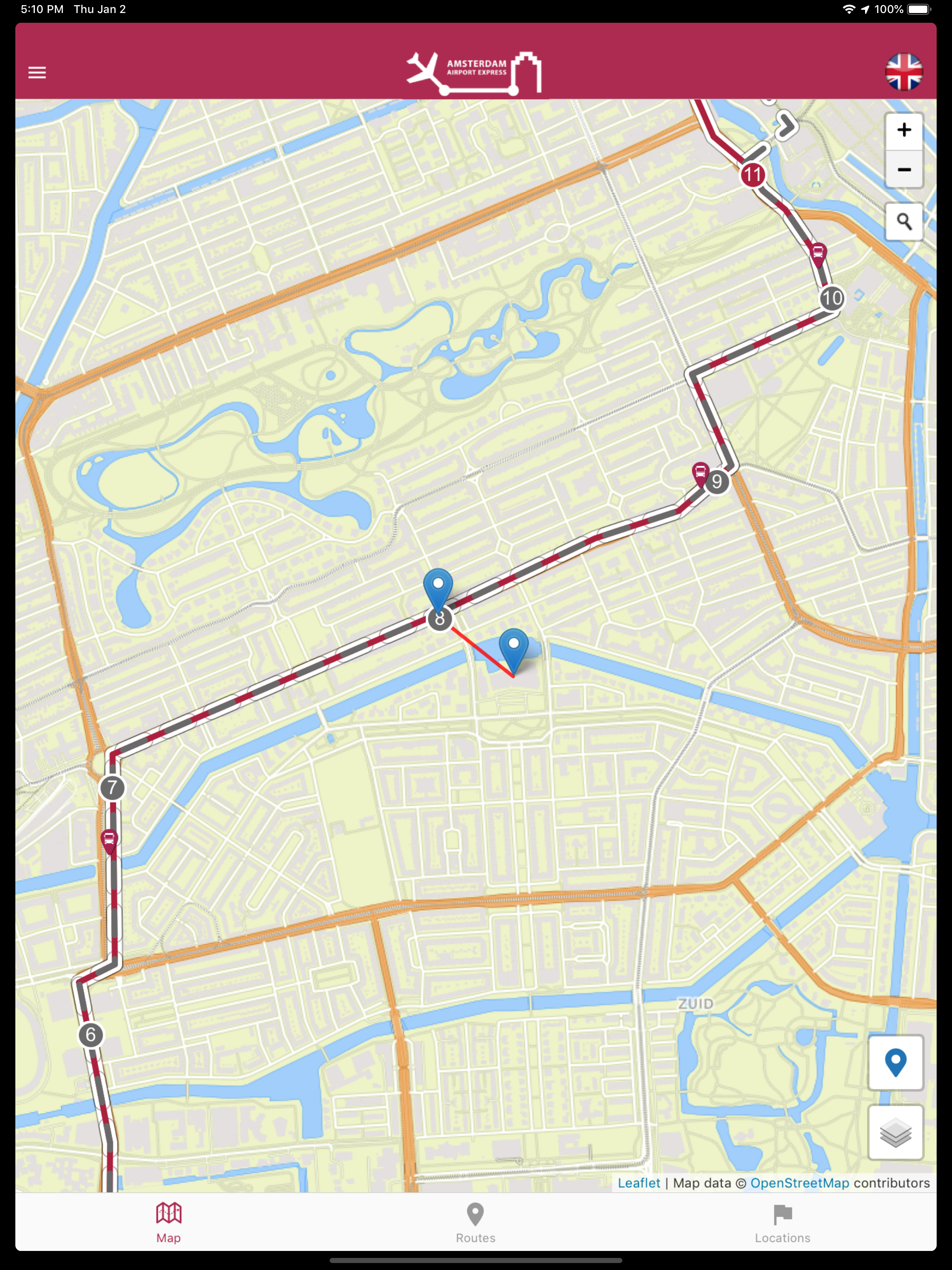 Amsterdam Airport Express screenshot 6
