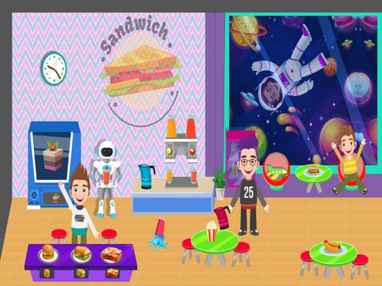 Space Ship Life Pretend Play iPad screenshot