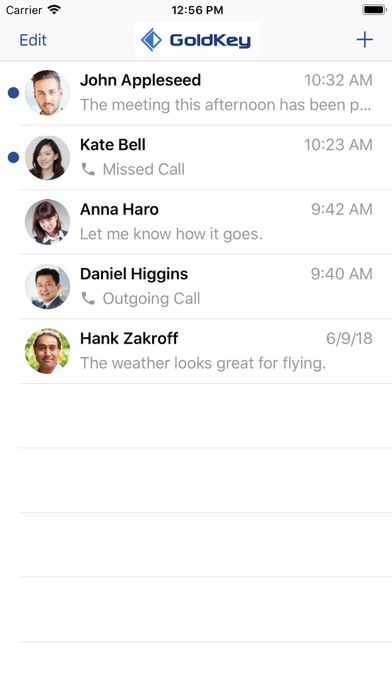 Screenshot #1 pour GoldKey Phone