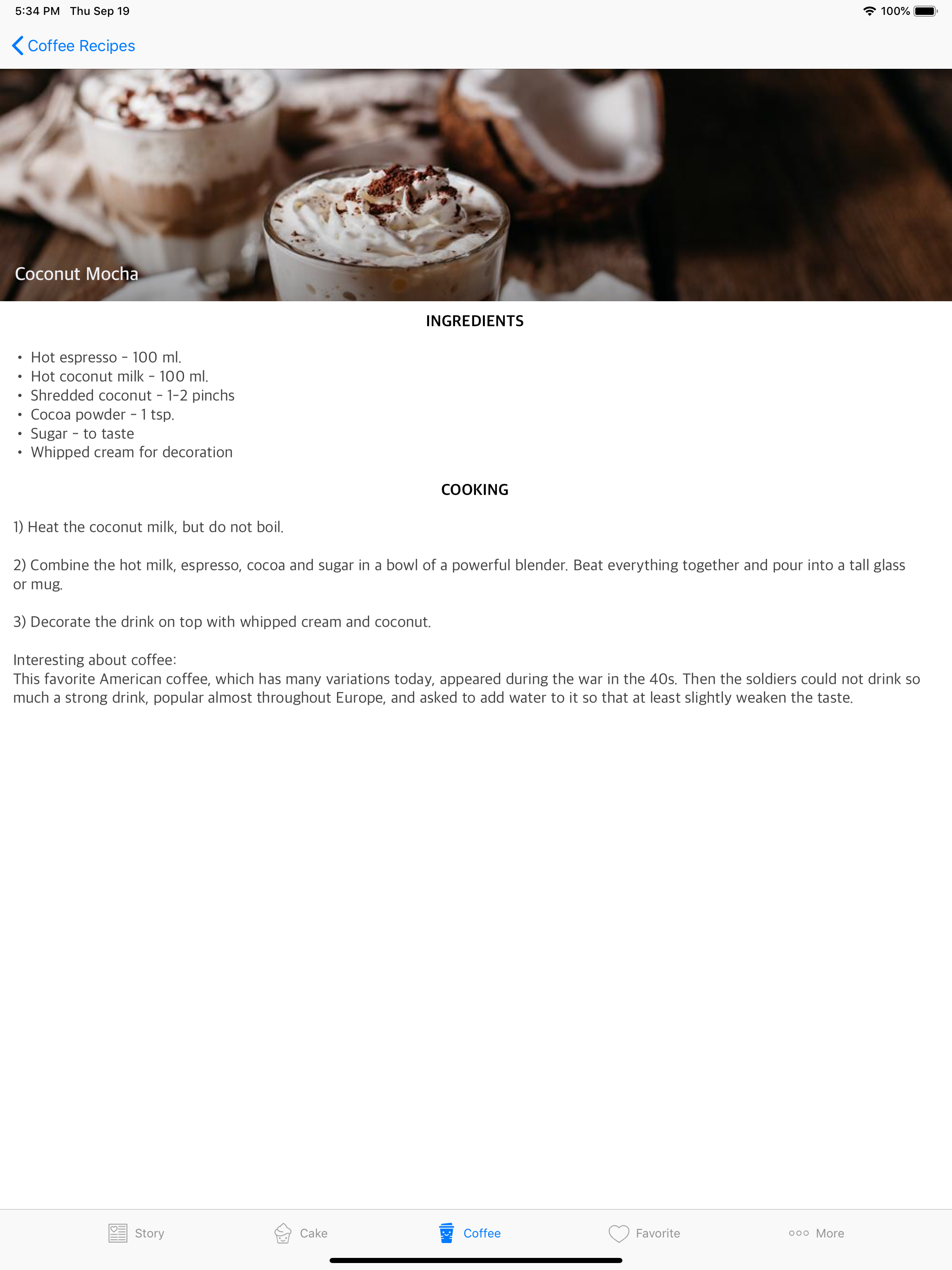 Coffee Space - Recipes screenshot 8