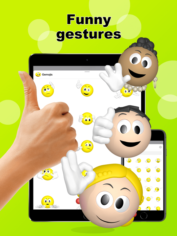 Emoji + gestures > Gemojis iPad screenshot 1 - Entertainment app