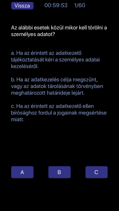 Screenshot 3 of Hatósági képzés App